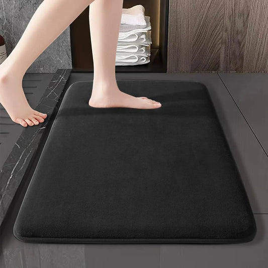 Absorbent Floor Mat Non Slip Bath Mat Anti Slip Coral Velvet Bathroom