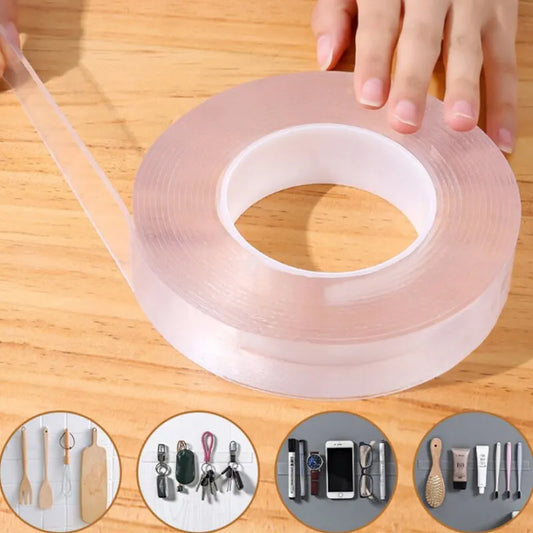 Nano Double Sided Tape Transparent Waterproof Strong Tape Reusable