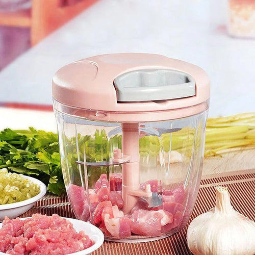 500/900ML Manual Meat Mincer Garlic Chopper Rotate Garlic Press