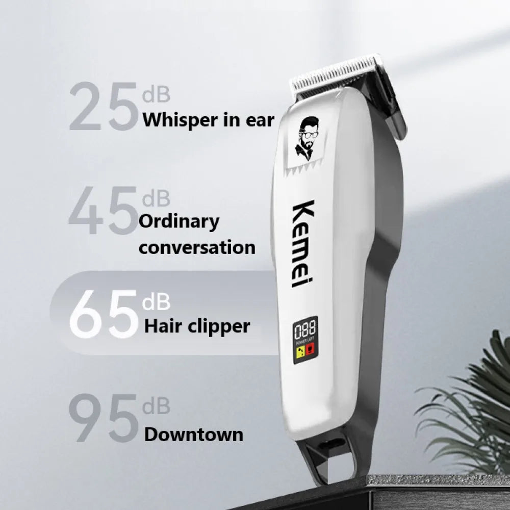Kemei Professional Hair Clipper Rechargeable Hair Trimmer For Men