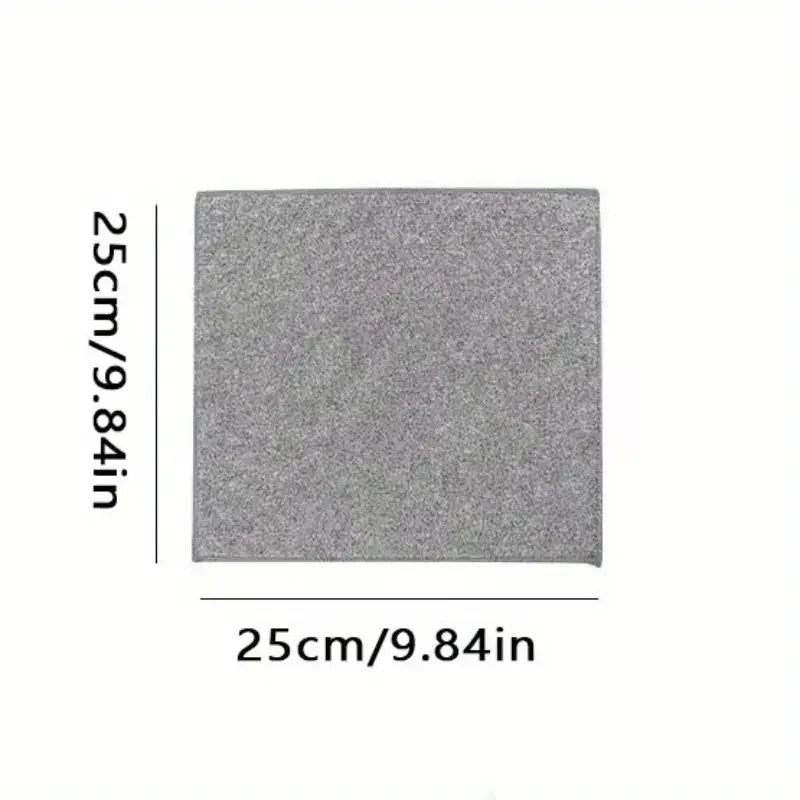 5/10/20pcs Kitchen Towel, Ultra-fine Fiber Light Gray Cleaning Cloth