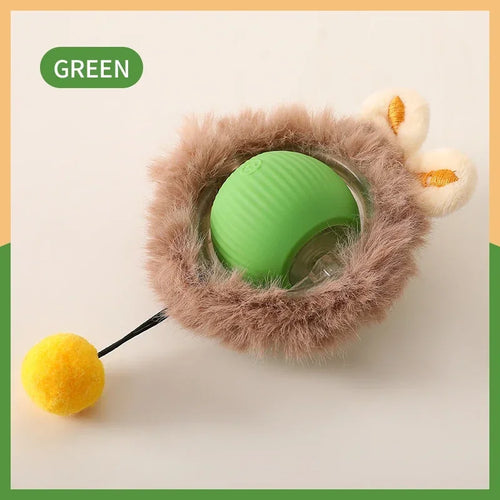 Smart Cat Toys Automatic Rolling Ball Fake Tail Rechargeable Electric