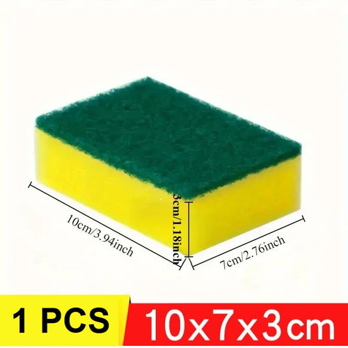 1-60PCS Kitchen Sponges Dual-Sided Scrub Pads Super Absorbent Dish