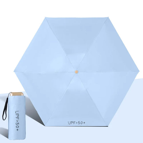 UPF50+ Umbrella Mini Pocket Sun Shade Umbrella Portable Vinyl Folding