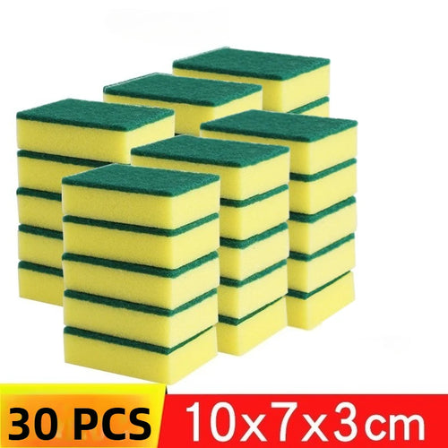 1-60PCS Kitchen Sponges Dual-Sided Scrub Pads Super Absorbent Dish