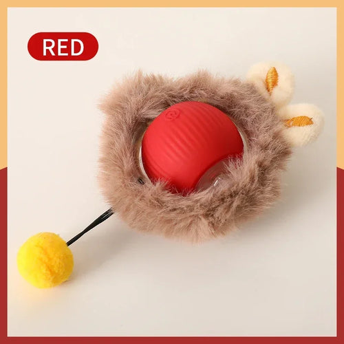 Smart Cat Toys Automatic Rolling Ball Fake Tail Rechargeable Electric