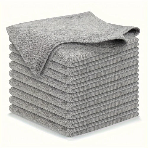 5/10/20pcs Kitchen Towel, Ultra-fine Fiber Light Gray Cleaning Cloth