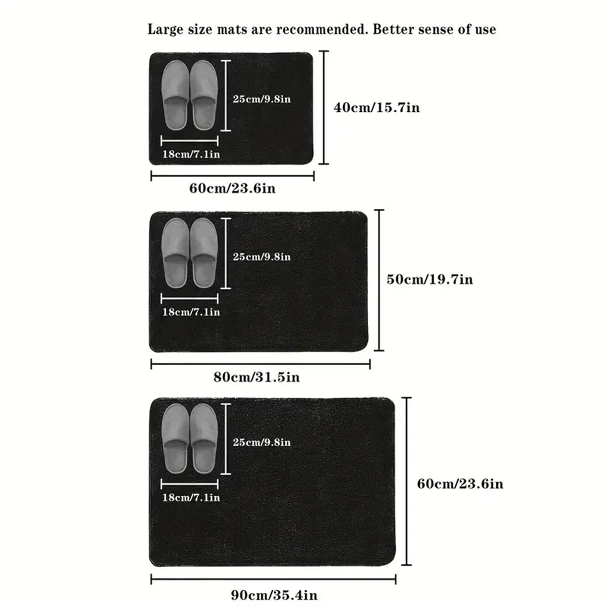 Absorbent Floor Mat Non Slip Bath Mat Anti Slip Coral Velvet Bathroom