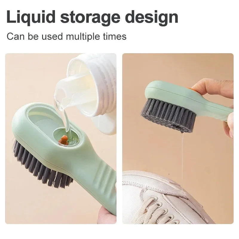Multifunction Cleaning Brush Shoe Brush Soft-bristled Liquid Brush