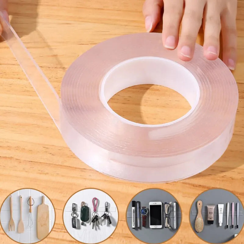 Nano Double Sided Tape Transparent Waterproof Strong Tape Reusable