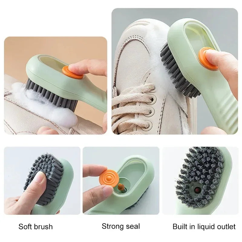 Multifunction Cleaning Brush Shoe Brush Soft-bristled Liquid Brush