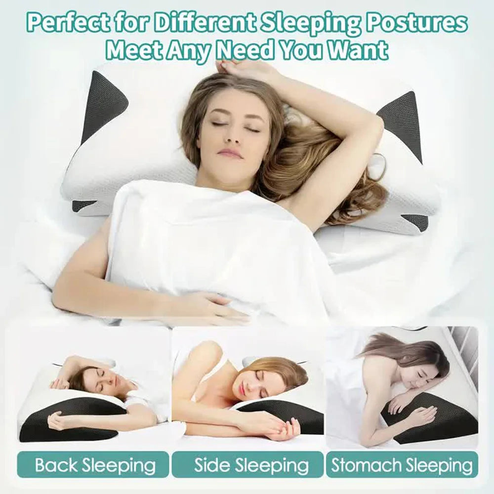 Butterfly Sleep Memory Neck Pillow Slow Rebound Comfortable Memory